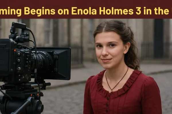 Millie Bobby Brown Filming Enola Holmes 3